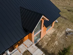 finished metal roof