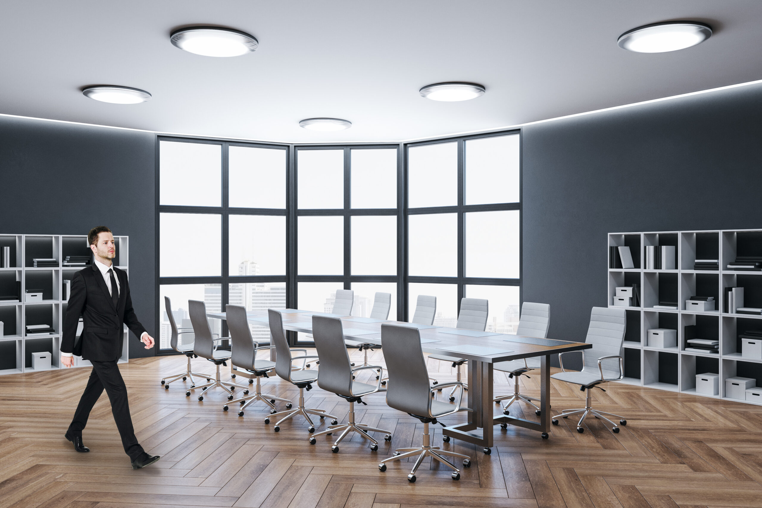 Modern office lighting upgrade