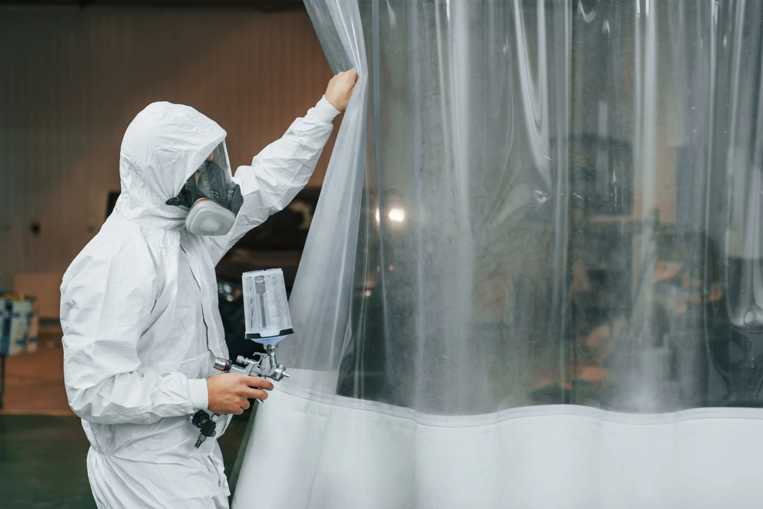 Controlled asbestos-abatement containment in Regina